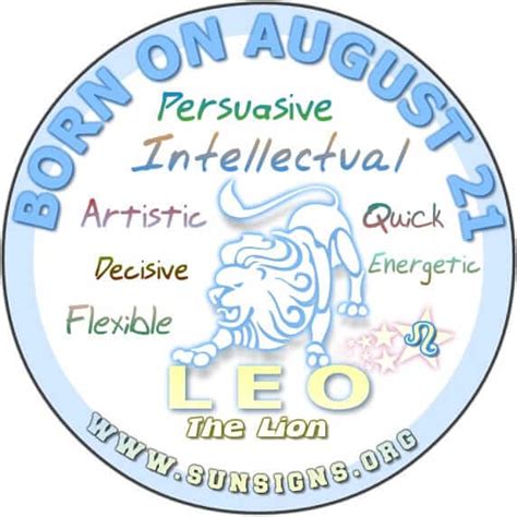 August 21 Zodiac